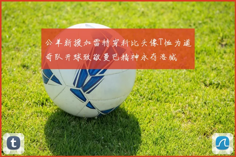 公羊新援加雷特穿科比头像T恤为道奇队开球致敬曼巴精神永存洛城